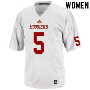 Women Indiana Hoosiers Dexter Williams II #5 White University Jerseys 524544-598