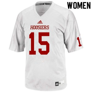 Womens Indiana Hoosiers Zack Merrill #15 Stitched White Jerseys 844295-705
