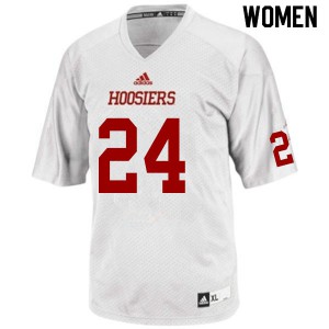 Womens Indiana Hoosiers Bryson Bonds #24 White Official Jersey 424835-549
