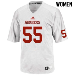 Womens Indiana Hoosiers C.J. Person #55 White Official Jersey 795223-492