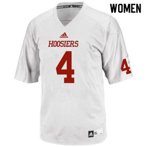 Women's Indiana Hoosiers Cam Jones #4 Alumni White Jersey 176049-928