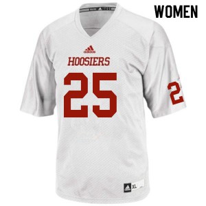 Women's Indiana Hoosiers Cam Wilson #25 White NCAA Jerseys 942112-248