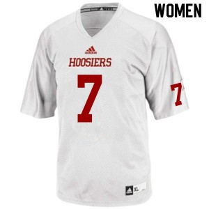 Womens Indiana Hoosiers Christopher Keys #7 Football White Jerseys 522808-211