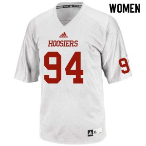 Women's Indiana Hoosiers Demarcus Elliott #94 Player White Jerseys 702299-625