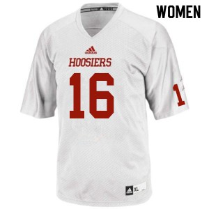 Women Indiana Hoosiers Grant Gremel #16 Stitched White Jersey 574725-798
