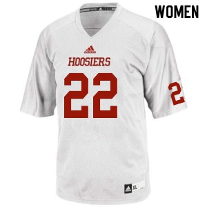 Women's Indiana Hoosiers Jamar Johnson #22 White Player Jerseys 605662-664