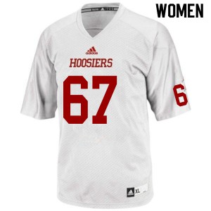 Womens Indiana Hoosiers Kahlil Benson #67 NCAA White Jerseys 535689-417