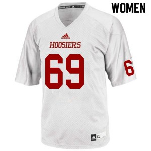 Womens Indiana Hoosiers Peter Schulz #69 White Player Jerseys 939077-604