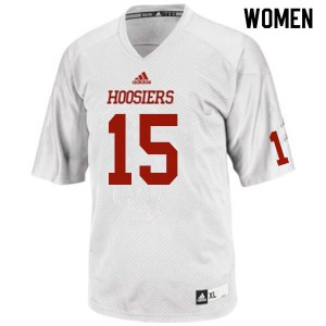Women's Indiana Hoosiers Zach Merrill #15 Player White Jerseys 154941-827