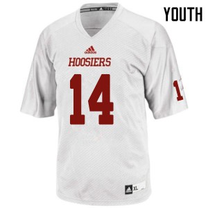 Youth Indiana Hoosiers Andre Brown Jr. #14 White NCAA Jersey 733111-103