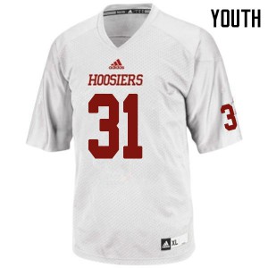 Youth Indiana Hoosiers Bryant Fitzgerald #31 Official White Jersey 104323-621