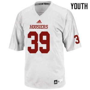 Youth Indiana Hoosiers Chris Gajcak #39 White Embroidery Jerseys 306362-156