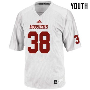 Youth Indiana Hoosiers Connor Thomas #38 University White Jersey 244377-559