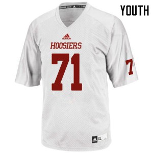Youth Indiana Hoosiers Delroy Baker #71 White Stitched Jersey 435799-442