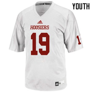 Youth Indiana Hoosiers Jonah Morris #19 College White Jerseys 714303-671