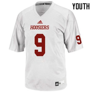 Youth Indiana Hoosiers Jonathan Crawford #9 High School White Jersey 195340-325