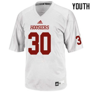 Youth Indiana Hoosiers Jordan Jusevitch #30 White University Jerseys 749842-658