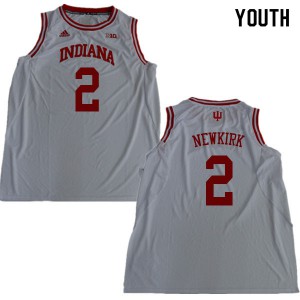 Youth Indiana Hoosiers Josh Newkirk #2 White Official Jerseys 728948-929