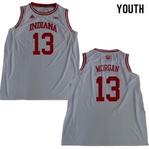 Youth Indiana Hoosiers Juwan Morgan #13 Official White Jerseys 583219-846