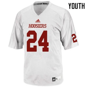 Youth Indiana Hoosiers Mike Majette #24 Embroidery White Jerseys 266260-585