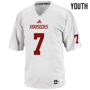 Youth Indiana Hoosiers Nate Sudfeld #7 White Embroidery Jerseys 824563-362