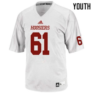 Youth Indiana Hoosiers Nick Ramacca #61 College White Jersey 502773-452