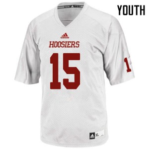 Youth Indiana Hoosiers Nick Westbrook #15 Official White Jersey 856327-589