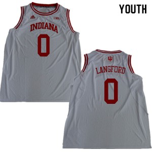 Youth Indiana Hoosiers Romeo Langford #0 White NCAA Jersey 796332-891
