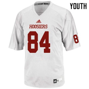 Youth Indiana Hoosiers TJ Ivy #84 University White Jersey 376355-110