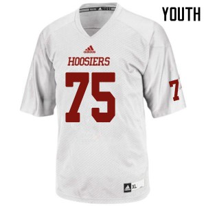 Youth Indiana Hoosiers Tommy Greene #75 White Official Jersey 116290-891