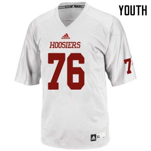 Youth Indiana Hoosiers Wes Martin #76 College White Jersey 967020-952