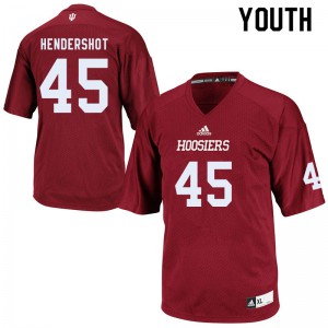 Youth Indiana Hoosiers Jake Hendershot #45 Official Crimson Jersey 362559-645