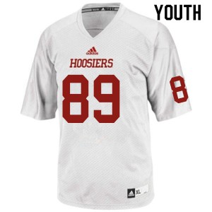Youth Indiana Hoosiers Matt Bjorson #89 White Stitch Jersey 772389-843