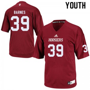 Youth Indiana Hoosiers Ryan Barnes #39 Crimson Stitched Jerseys 374428-422