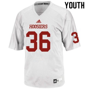 Youth Indiana Hoosiers Will Allen #36 College White Jerseys 670370-255