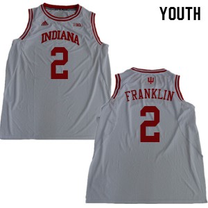 Youth Indiana Hoosiers Armaan Franklin #2 Stitch White Jersey 141209-497