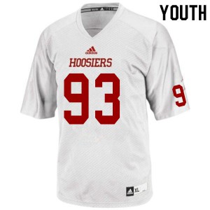Youth Indiana Hoosiers Caleb Murphy #93 NCAA White Jersey 390455-675