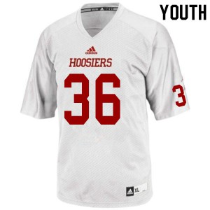 Youth Indiana Hoosiers Chris Childers #36 Embroidery White Jersey 753121-520