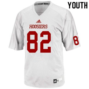 Youth Indiana Hoosiers Christian Harris #82 White NCAA Jersey 110242-613