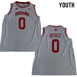 Youth Indiana Hoosiers Cooper Bybee #0 Alumni White Jerseys 459080-624
