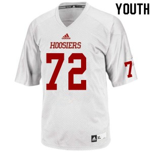 Youth Indiana Hoosiers Dylan Powell #72 Embroidery White Jerseys 747514-110