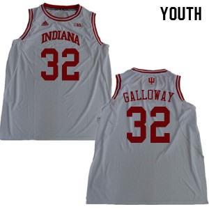 Youth Indiana Hoosiers Trey Galloway #32 White High School Jersey 536135-458