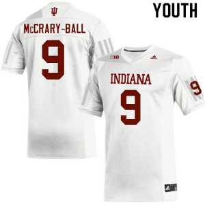 Youth Indiana Hoosiers Marcelino McCrary-Ball #9 White Football Jerseys 442490-775