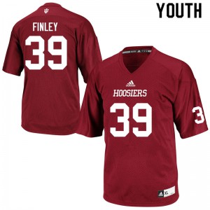 Youth Indiana Hoosiers Patrick Finley #39 College Crimson Jersey 288480-195