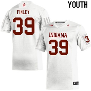 Youth Indiana Hoosiers Patrick Finley #39 White Football Jersey 614186-507