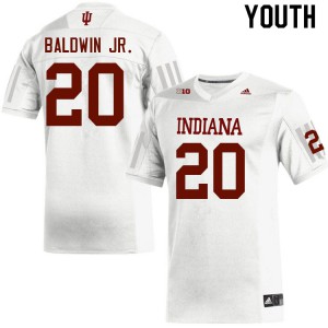 Youth Indiana Hoosiers Tim Baldwin Jr. #20 White High School Jersey 981825-615
