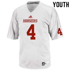 Youth Indiana Hoosiers Cam Jones #4 Stitch White Jerseys 947703-662