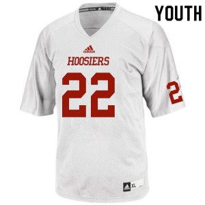 Youth Indiana Hoosiers Cole Gest #22 High School White Jersey 864775-853