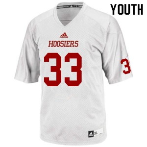 Youth Indiana Hoosiers Connor Hole #33 White Player Jerseys 587282-396
