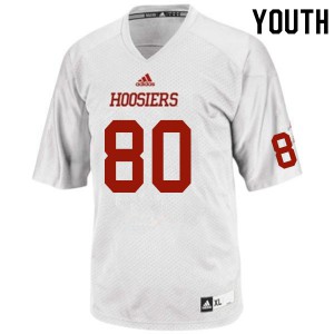 Youth Indiana Hoosiers Da'Shaun Brown #80 White College Jersey 958122-572